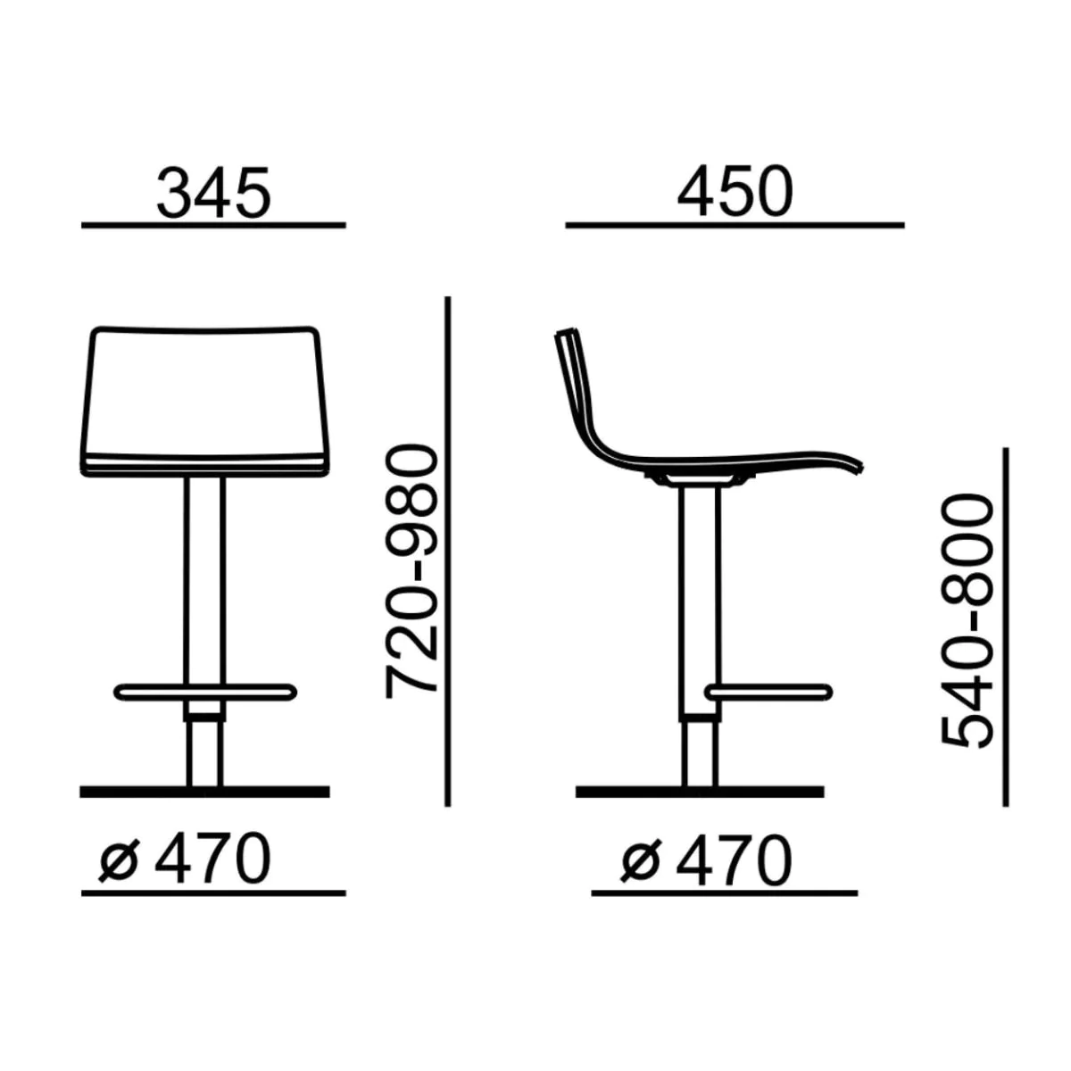 Barhocker Sitty 4164 von RIM - Produktbild 3 von 3