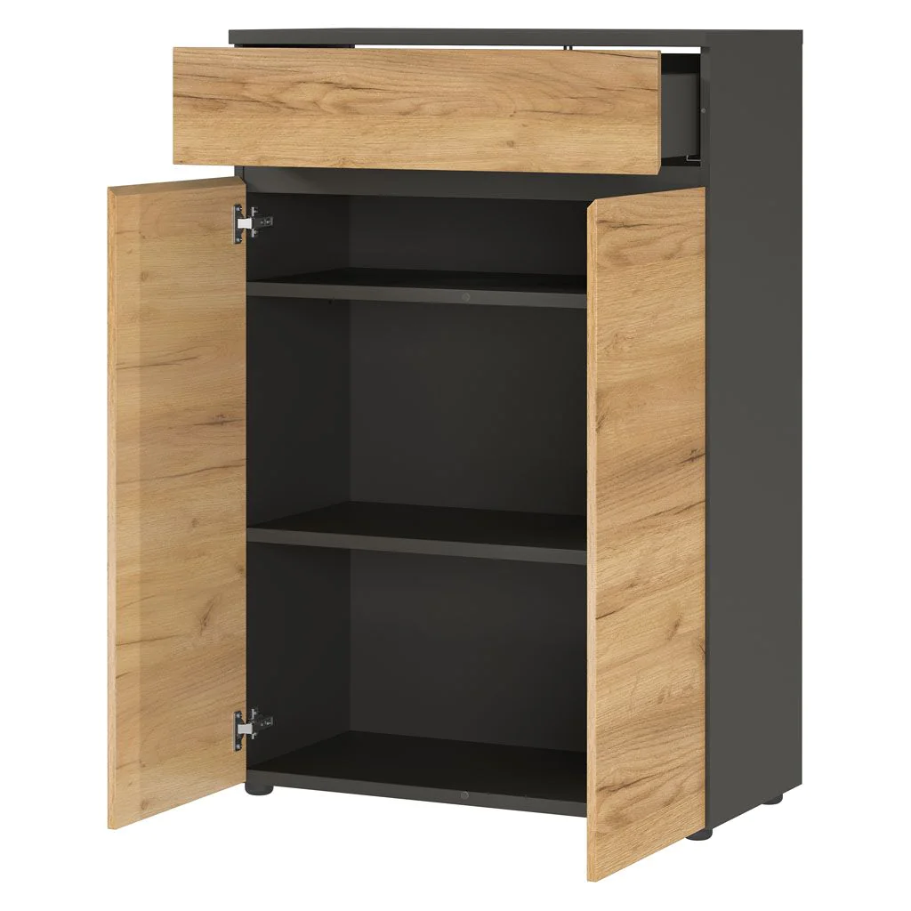 Kombischrank 4265 Lissabon - Graphit/Navarra-Eiche von BME home - Produktbild 2 von 6