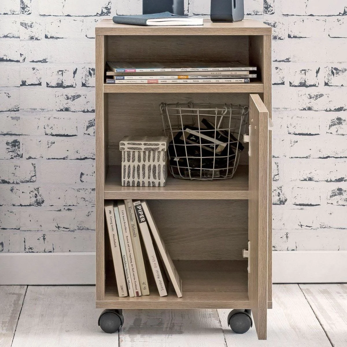 Rollcontainer mit Tür von Wohnling - Produktbild 5 von 6