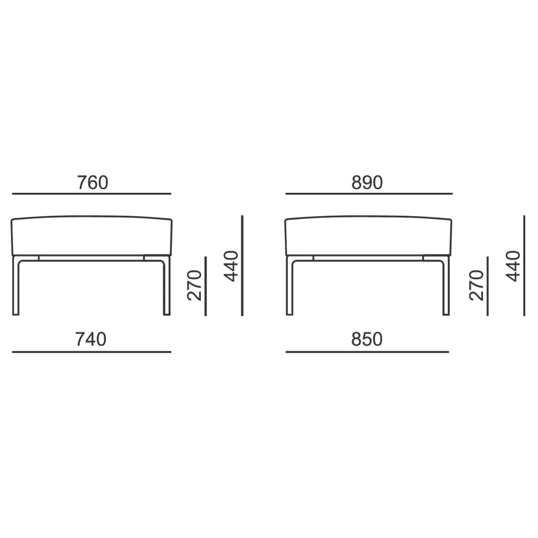 Lounge Hocker Cubix von RIM - Produktbild 2 von 2