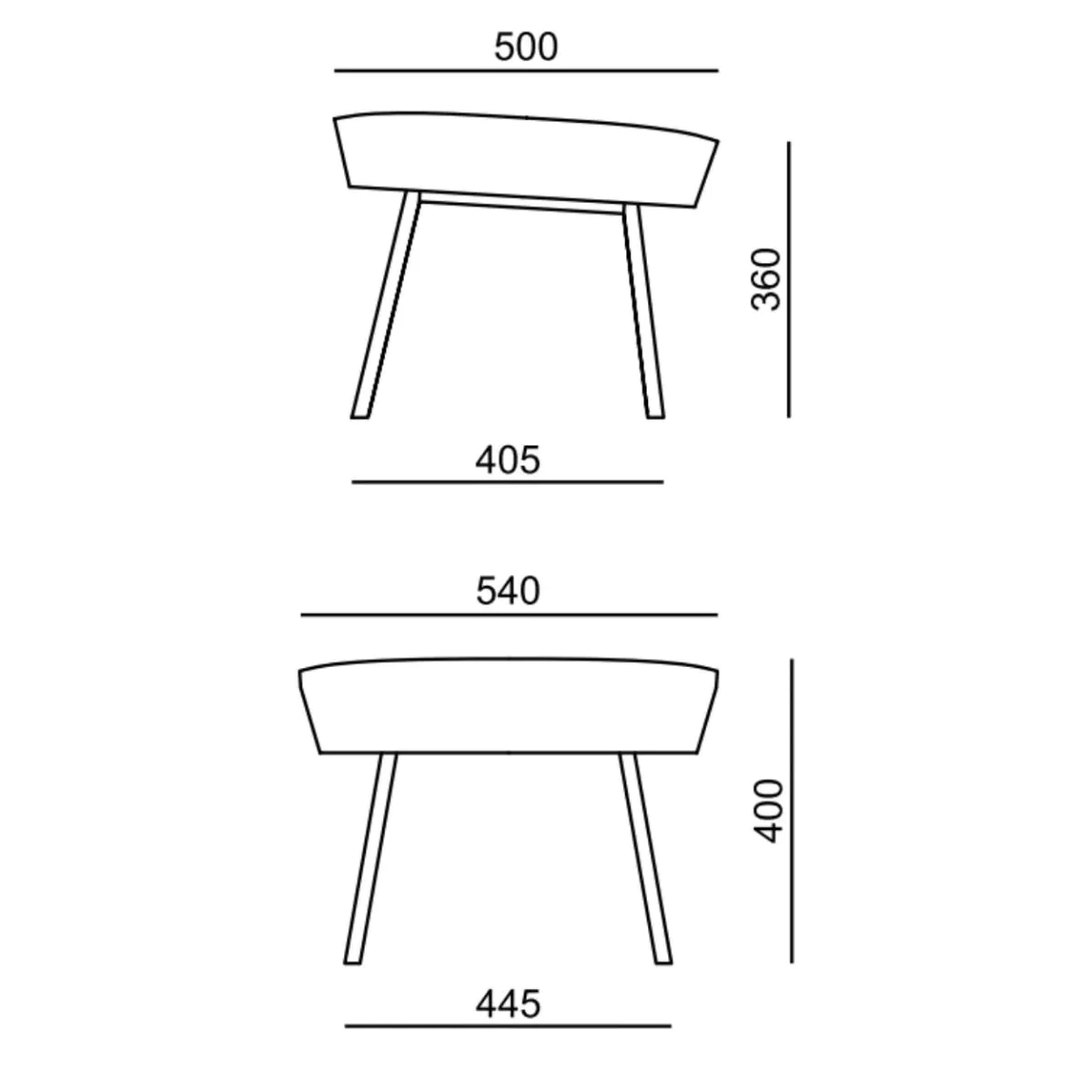 Hocker Winx Lounge 4F von RIM - Produktbild 2 von 2