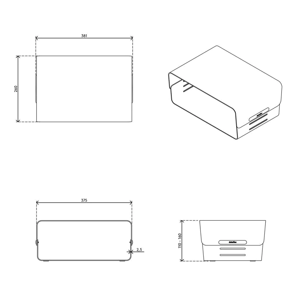 Addit Bento® Monitorerhöhung - verstellbar 12X von Dataflex - Produktbild 5 von 9