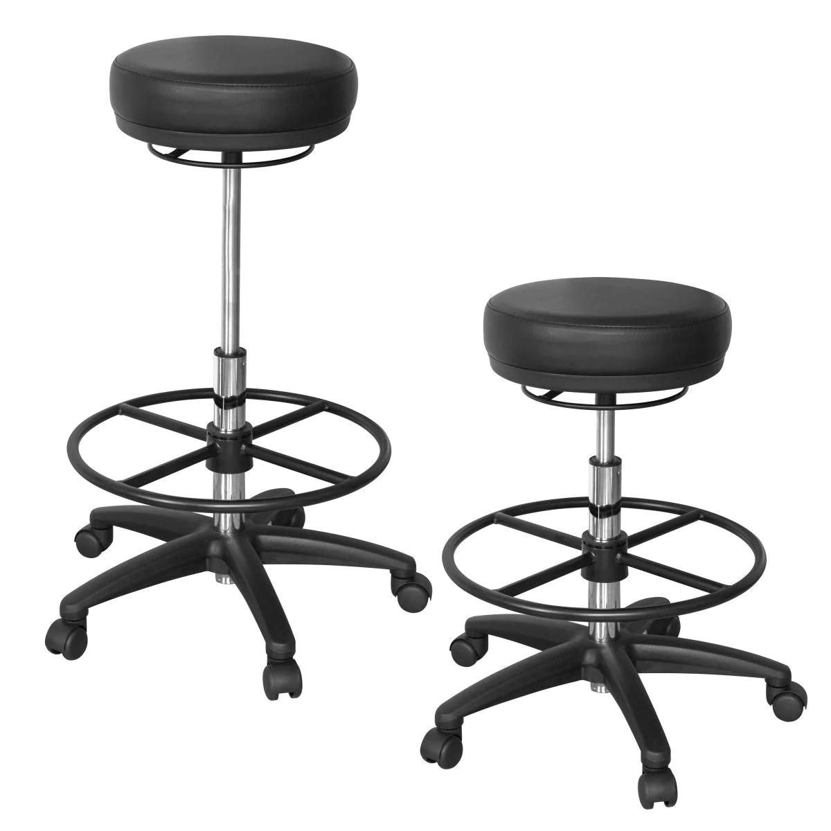Arbeitshocker Roland - Schwarz von Amstyle - Produktbild 2 von 4