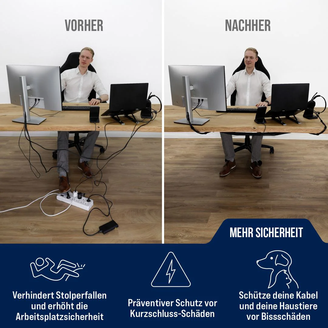 Kabelmanagement-Netz für den Schreibtisch von Ultimate Setup - Produktbild 7 von 8
