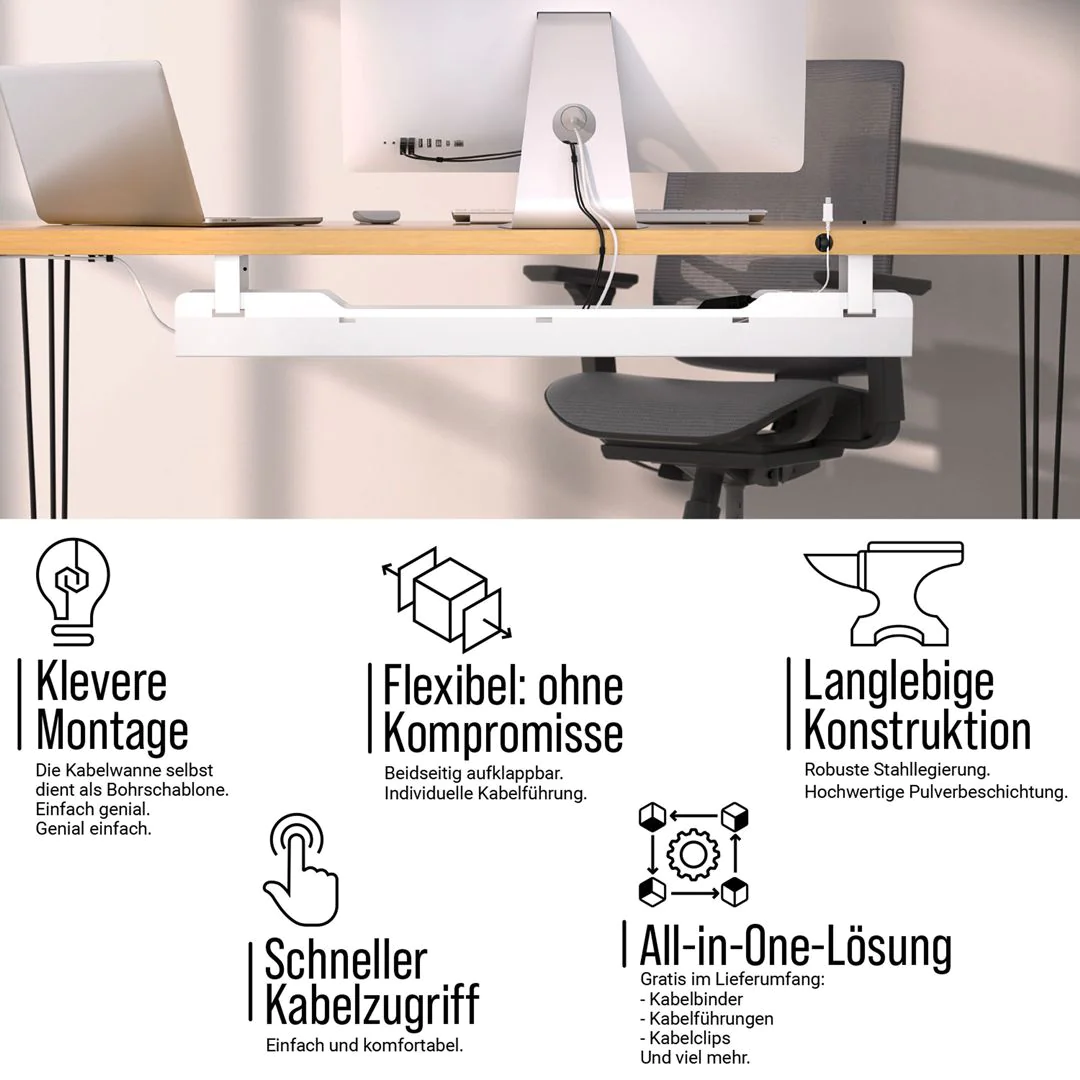 Kabelwanne Stealth beidseitig klappbar von Ultimate Setup - Produktbild 6 von 8