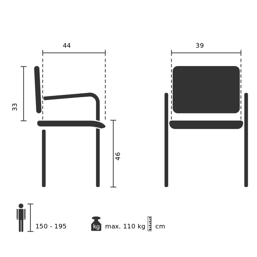 Konferenzstuhl Mate von HJH - Produktbild 2 von 2