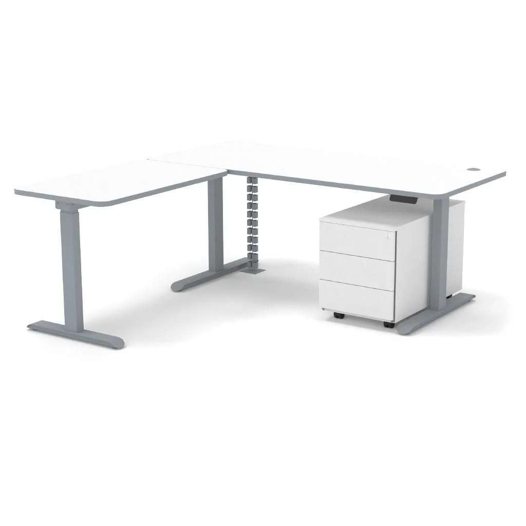 Komplettbüro Move 3 Premium mit höhenverstellbarem Schreibtisch Eckform von Kerkmann - Produktbild 4 von 7