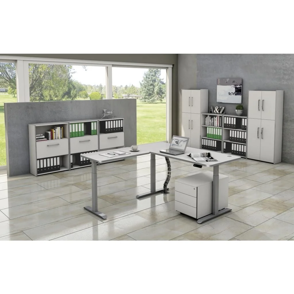 Komplettbüro Move 3 Premium mit höhenverstellbarem Schreibtisch Eckform von Kerkmann - Produktbild 7 von 7
