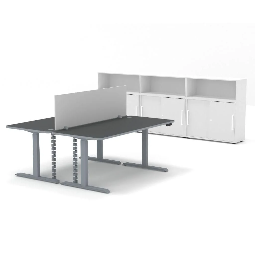 Komplettbüro Move 3 Premium mit höhenverstellbaren Schreibtischen von Kerkmann - Produktbild 3 von 8