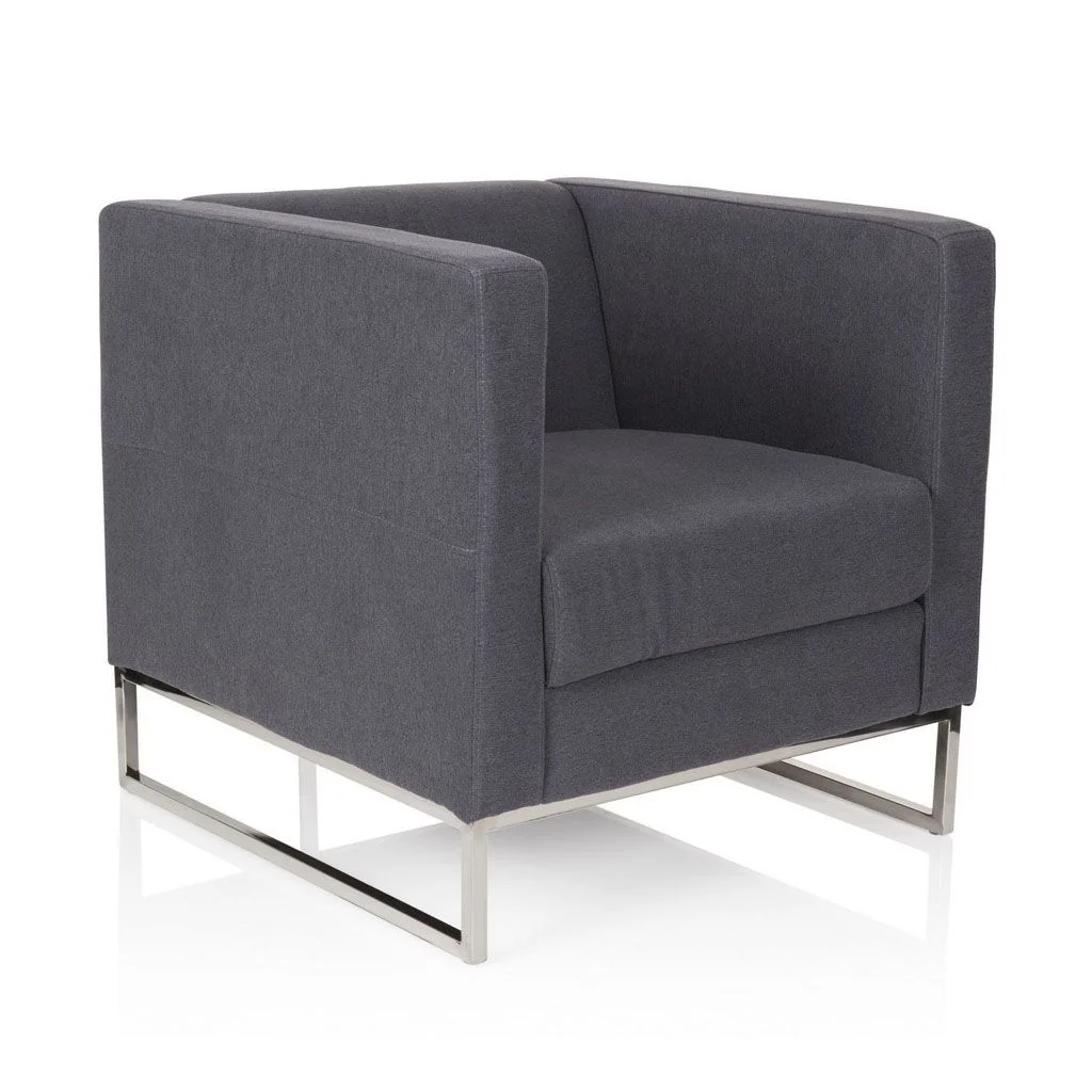 Loungemöbel Levantado 1-Sitzer - Dunkelgrau - HJH-713501