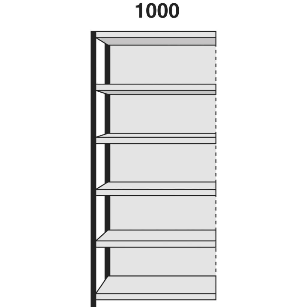 Regalfeld Stora 100 - B 100 x H 225 cm - KMA-S100RF100225MR