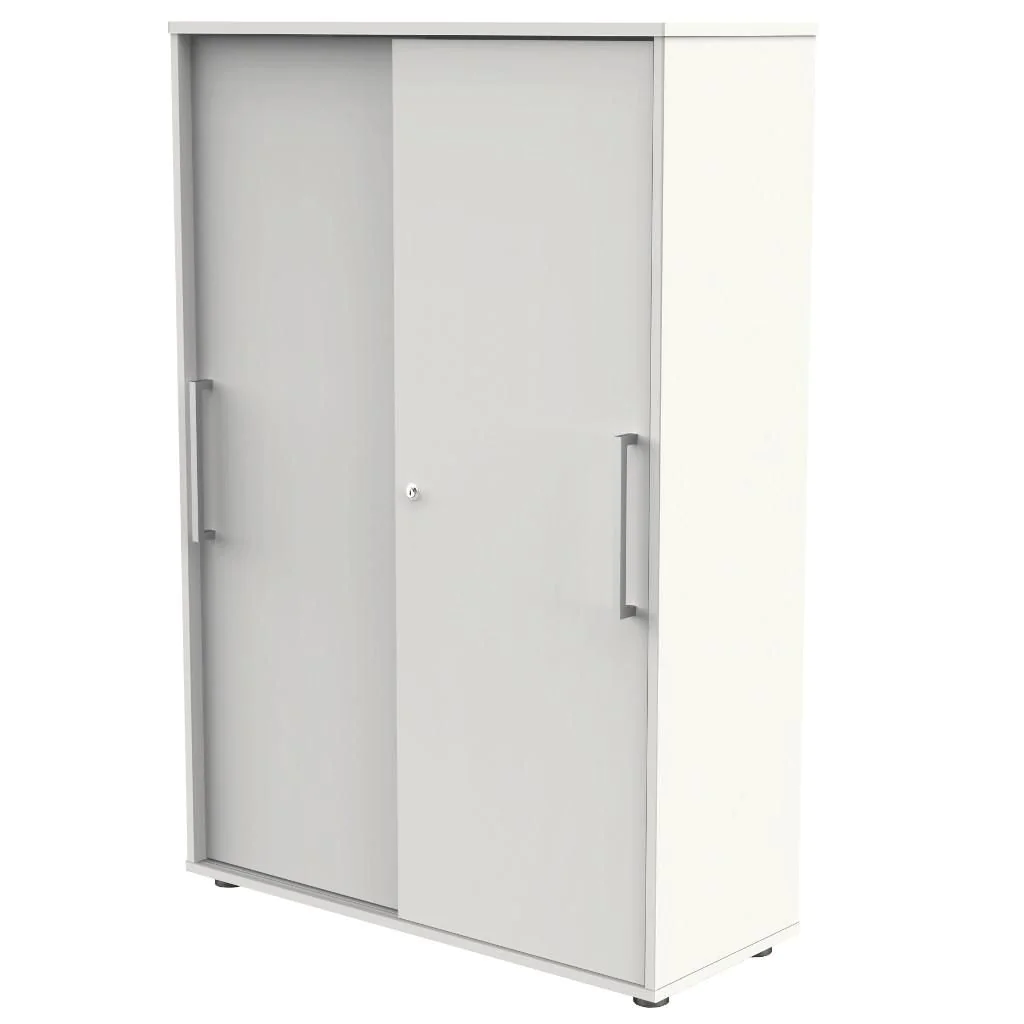 Schiebetürenschrank 4 OH Form 4 - Weiß von Kerkmann - Produktbild 1 von 5