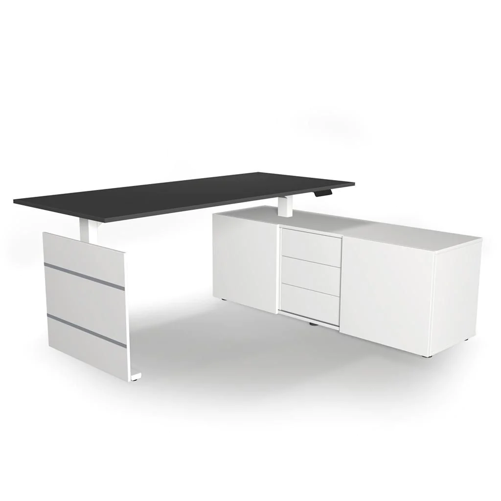 Move 3 Sideboard Schreibtisch, 180 cm, elektrisch höhenverstellbar, 2 Motoren - KMA-MV3S