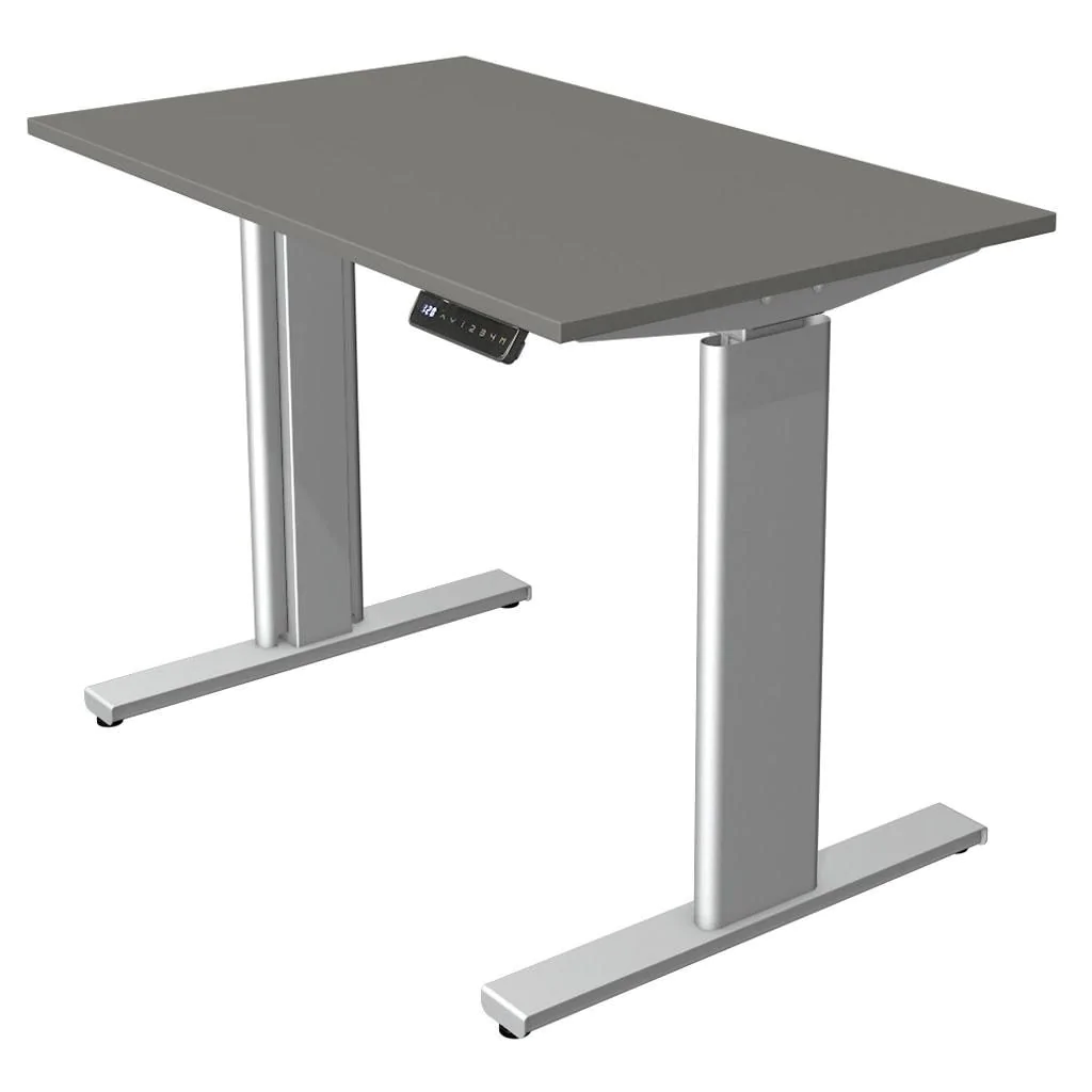 Höhenverstellbarer Schreibtisch Move 3 100 x 60 cm - Graphit/Silber - KMA-10231312