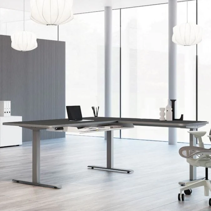 Höhenverstellbarer Schreibtisch Move 3 Premium Eckform von Kerkmann - Produktbild 4 von 6