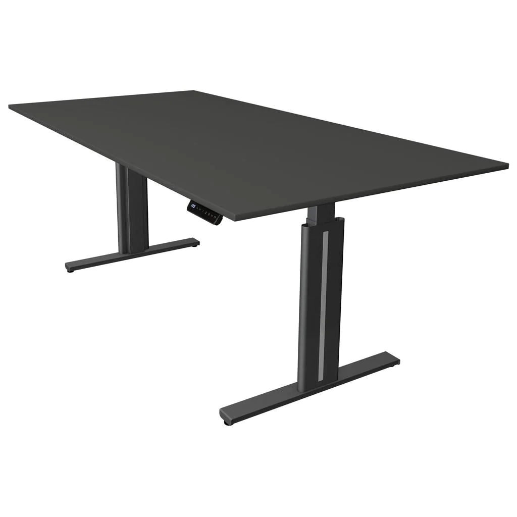 Höhenverstellbarer Schreibtisch Move 3 Elegant 200 x 100 cm - Anthrazit - KMA-10324413