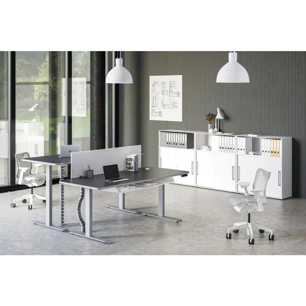 Move 3 Premium Schreibtisch, 160-200 cm, elektrisch höhenverstellbar, 2 Motoren von Kerkmann - Produktbild 6 von 7