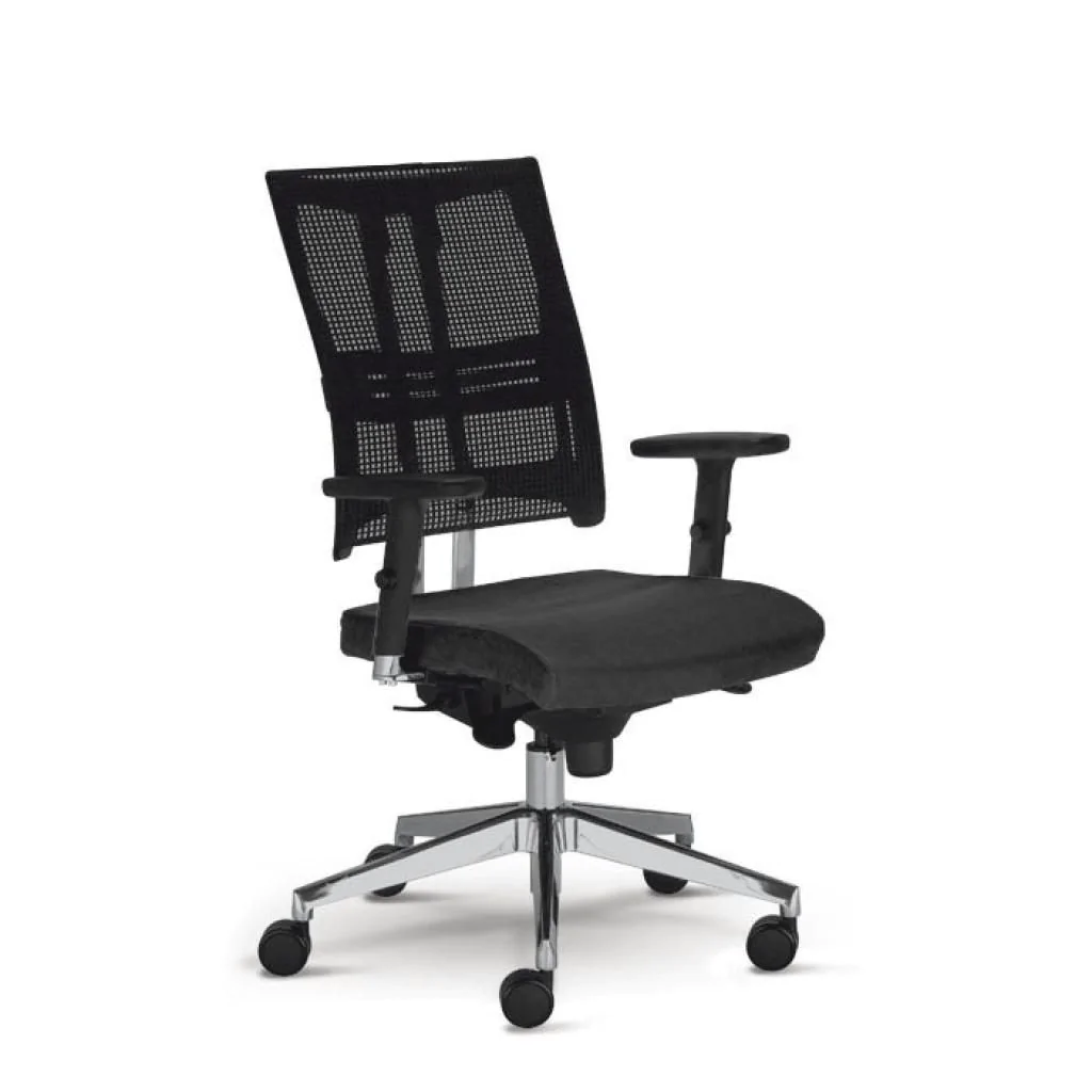 Bürostuhl Net Motion - Schwarz - F-NST-NETMOTION-LP2-ST33-POL-R77-CR-EST-YB009-JCR-ESHH