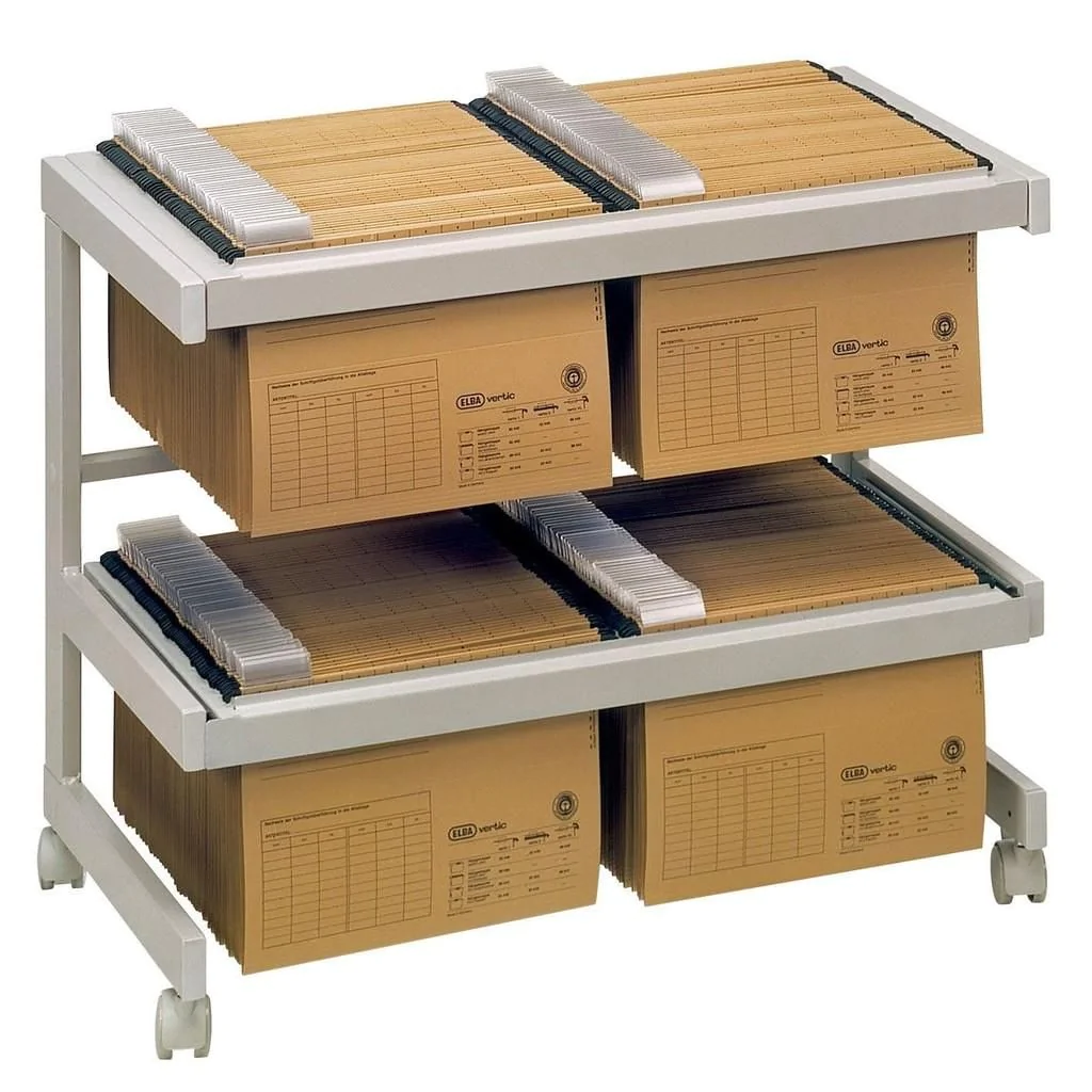 Aktenwagen mit Hängeregister - Grau - HBA-18H2-5