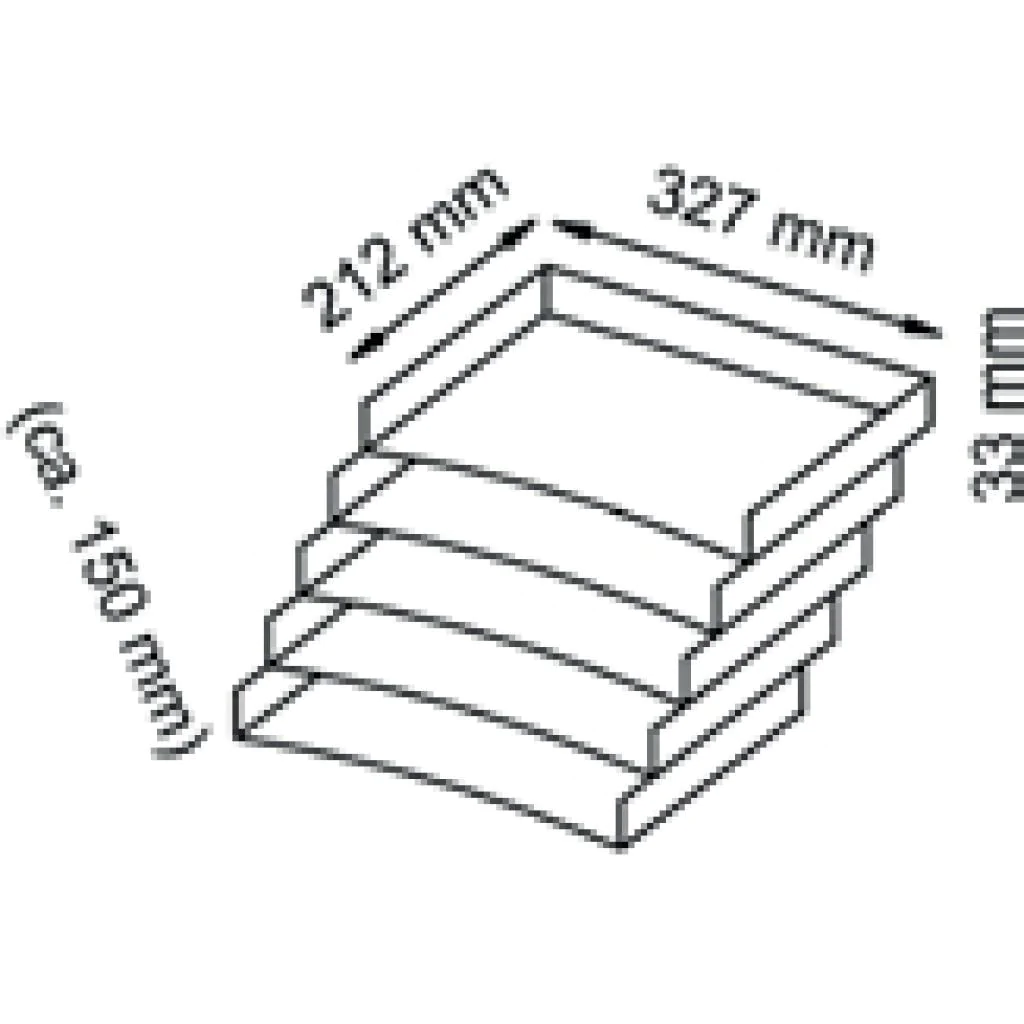 Schrägablagen (5er Set) von Hammerbacher - Produktbild 2 von 2