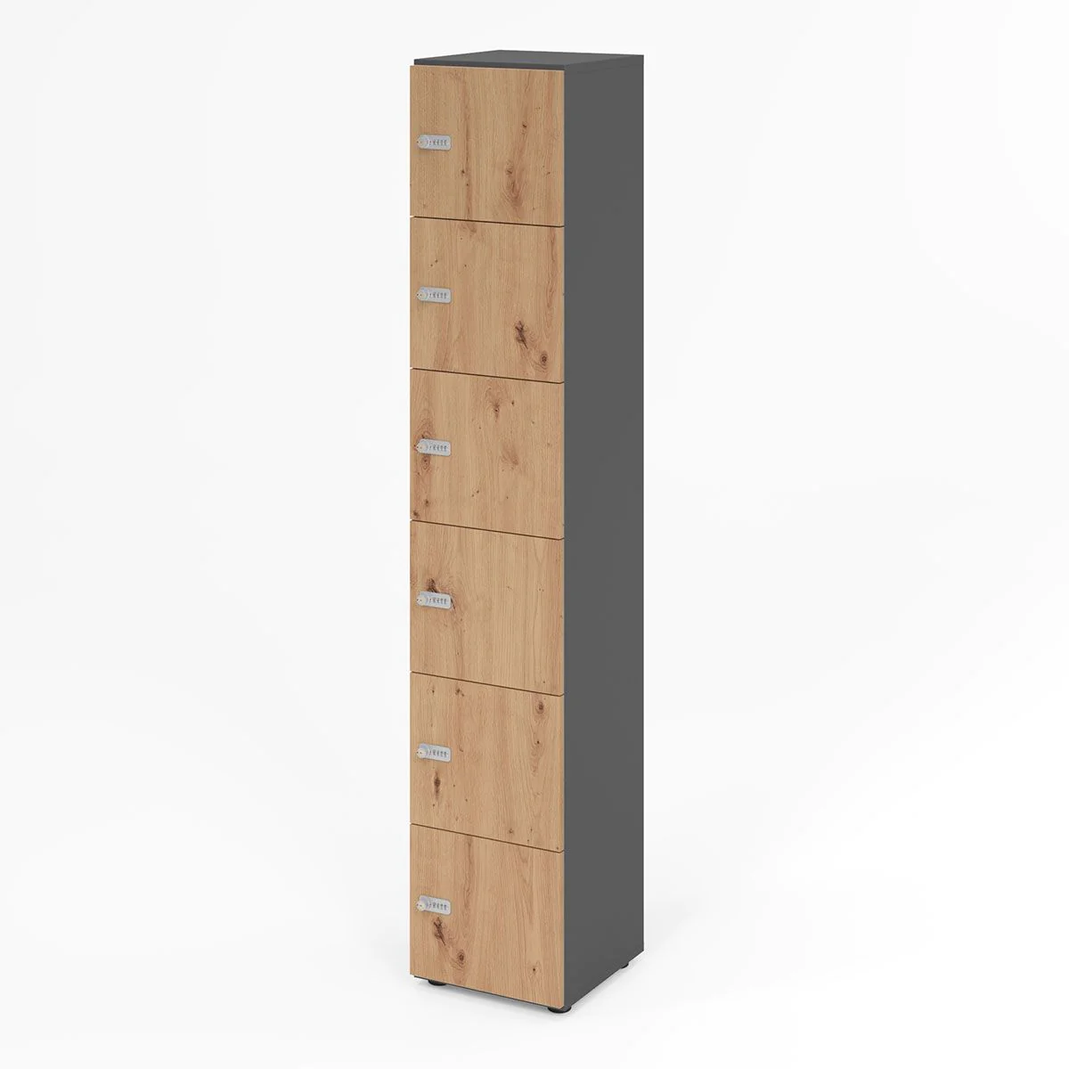 Schließfachschrank Profi 6 OH 6 Fächer von Hammerbacher - Produktbild 2 von 23