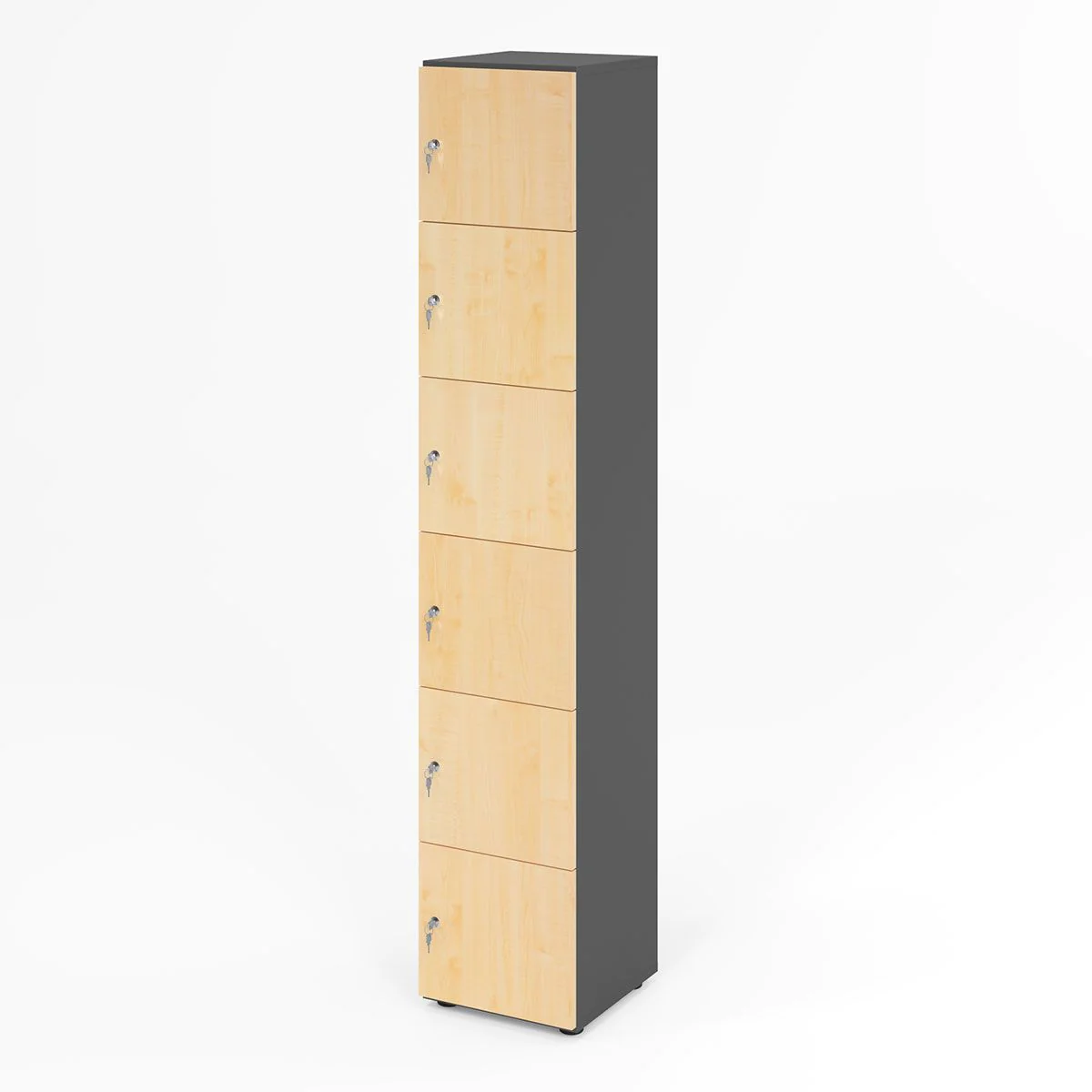 Schließfachschrank Profi 6 OH 6 Fächer von Hammerbacher - Produktbild 15 von 23