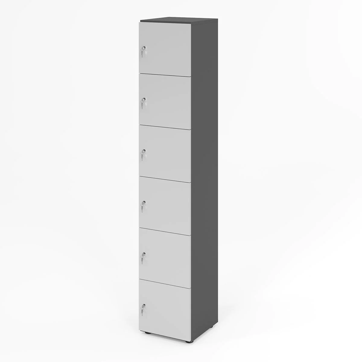 Schließfachschrank Profi 6 OH 6 Fächer von Hammerbacher - Produktbild 16 von 23