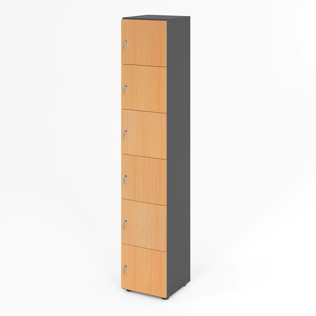 Schließfachschrank Profi 6 OH 6 Fächer von Hammerbacher - Produktbild 17 von 23