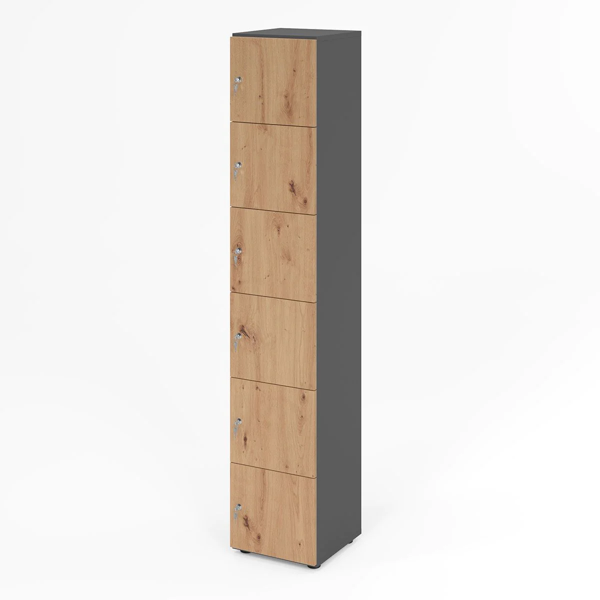 Schließfachschrank Profi 6 OH 6 Fächer - HBA-264L6