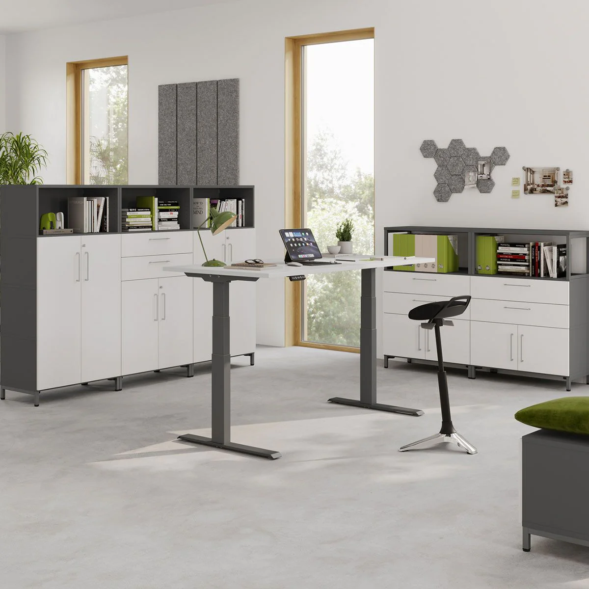 Kombischrank Flex Wall 4 OH von Hammerbacher - Produktbild 7 von 11