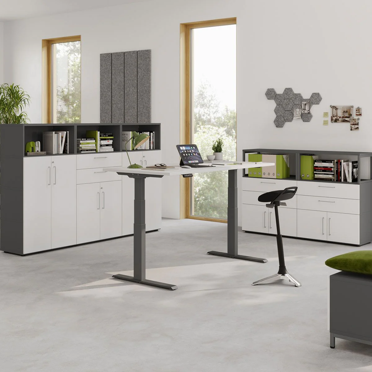 Kombischrank Flex Wall 4 OH von Hammerbacher - Produktbild 8 von 11