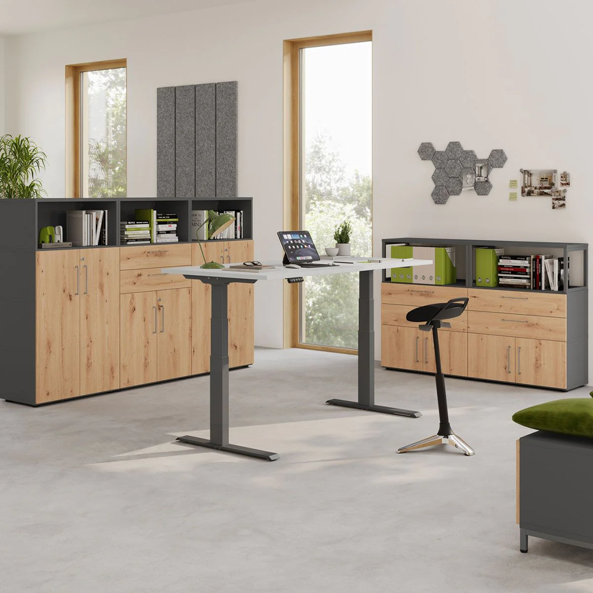 Kombischrank Flex Wall 4 OH von Hammerbacher - Produktbild 6 von 11