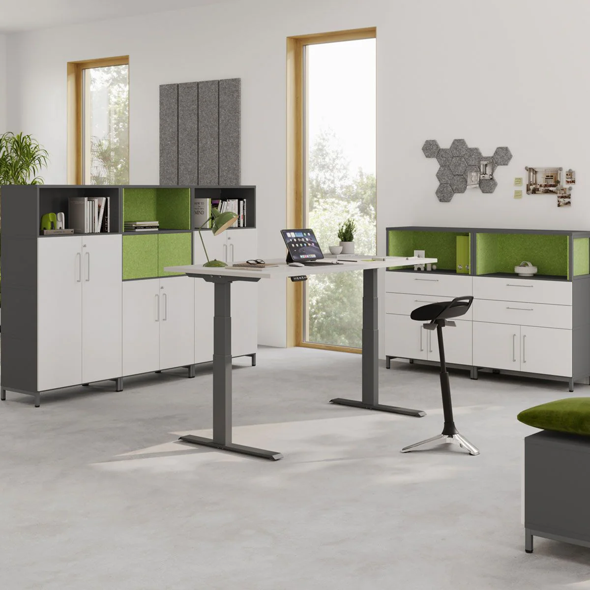 Kombischrank Flex Wall 4 OH von Hammerbacher - Produktbild 7 von 11