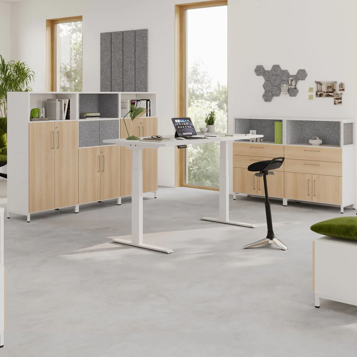 Kombischrank Flex Wall 4 OH von Hammerbacher - Produktbild 9 von 11