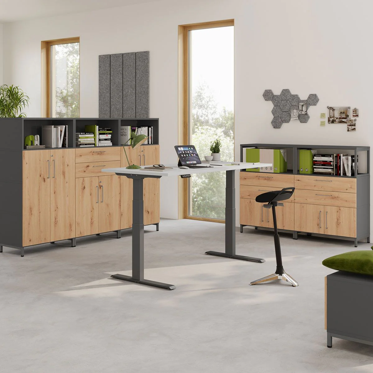 Kombischrank Flex Wall 4 OH von Hammerbacher - Produktbild 5 von 11