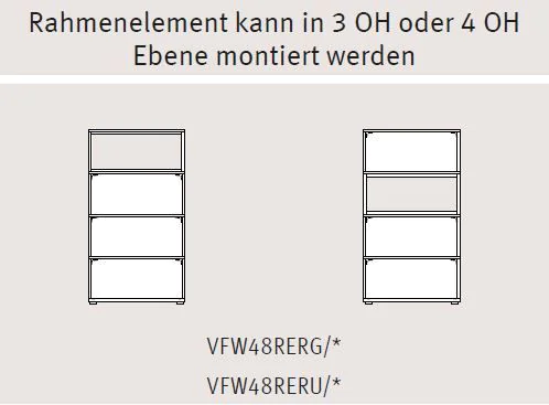 Regal Flex Wall 4 OH von Hammerbacher - Produktbild 5 von 7
