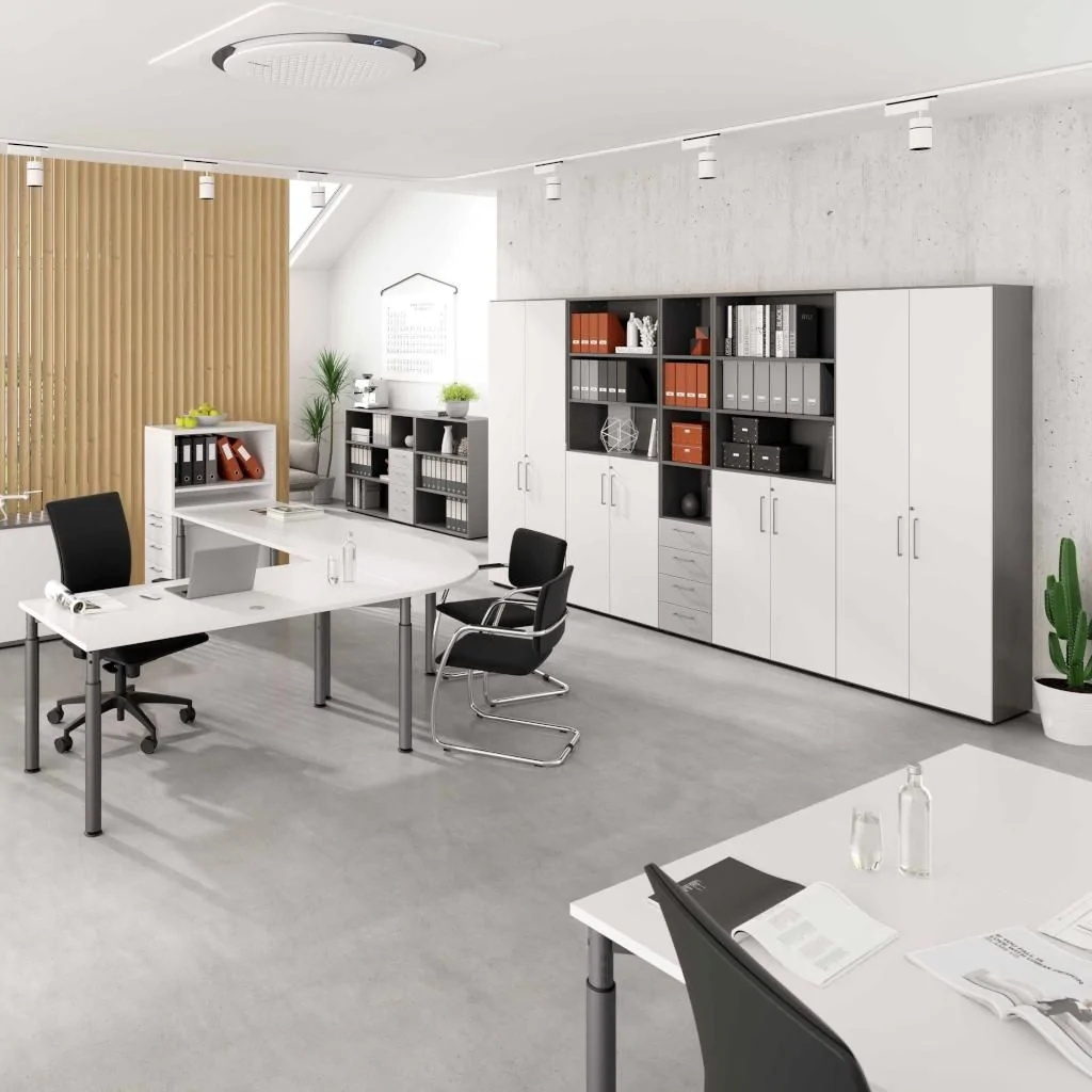 Aktenschrank Advanced 9 T6 6 OH Metallgriff von Hammerbacher - Produktbild 2 von 15