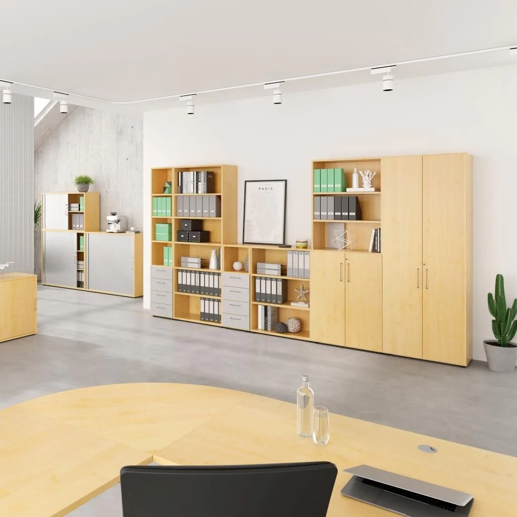 Aktenschrank Advanced 9 T6 6 OH Metallgriff von Hammerbacher - Produktbild 3 von 15