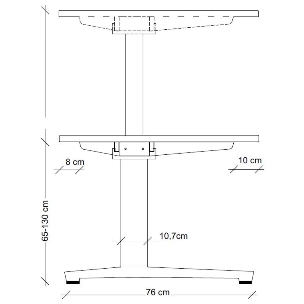 Höhenverstellbarer Schreibtisch XBHM von Hammerbacher - Produktbild 6 von 13
