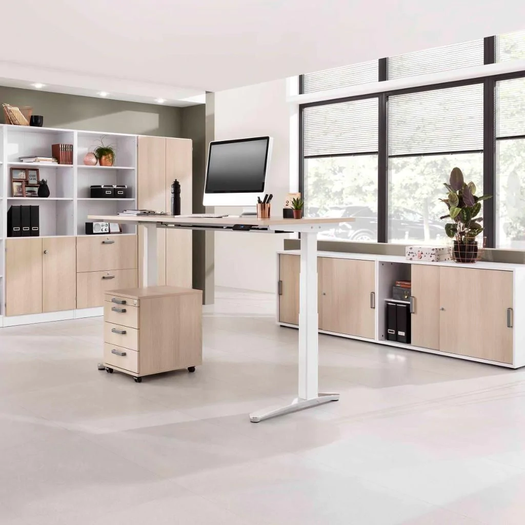 Höhenverstellbarer Schreibtisch XBHM von Hammerbacher - Produktbild 7 von 13