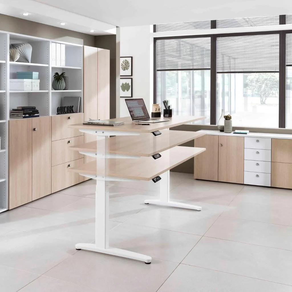 Höhenverstellbarer Schreibtisch XBHM von Hammerbacher - Produktbild 8 von 13