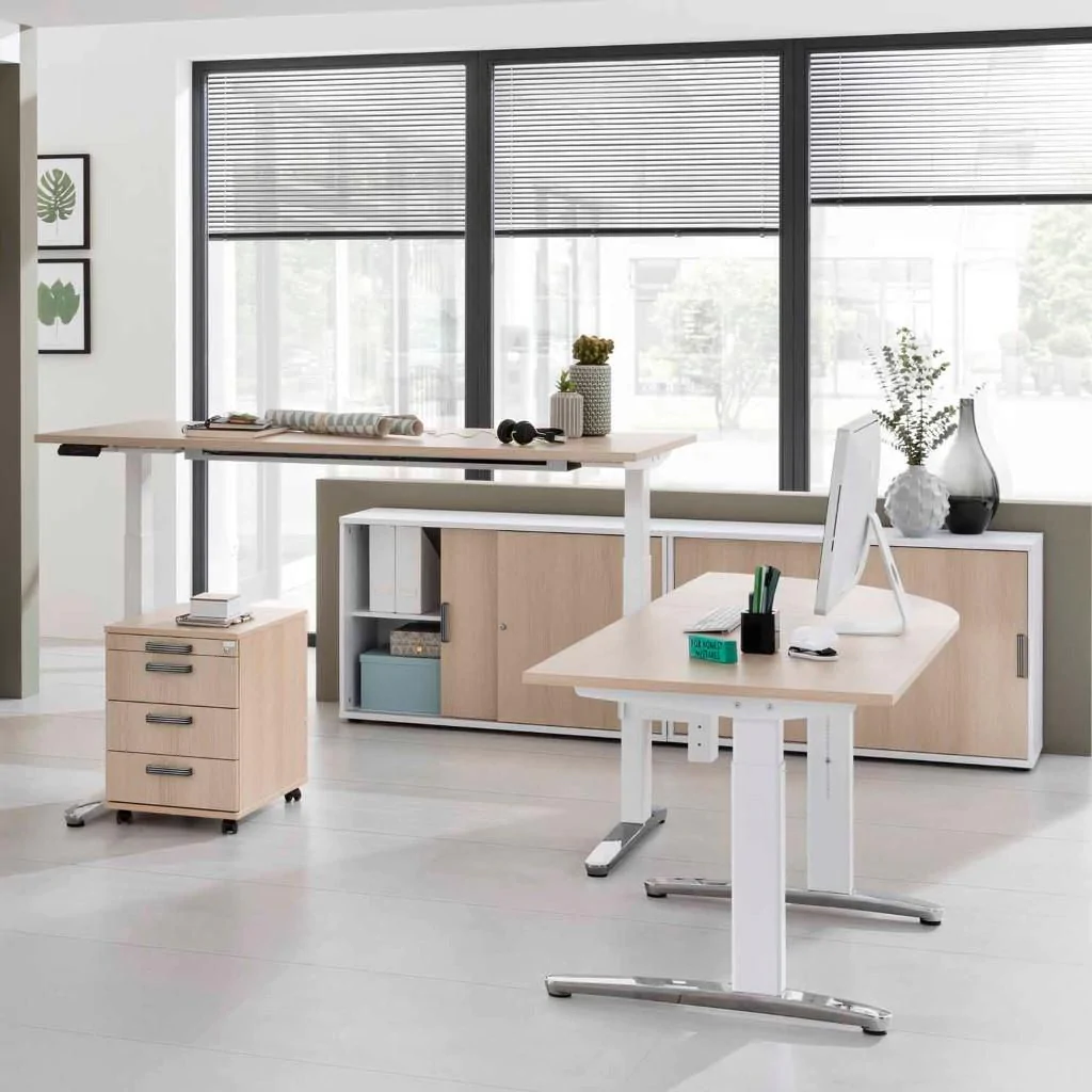 Höhenverstellbarer Schreibtisch XBHM von Hammerbacher - Produktbild 10 von 13