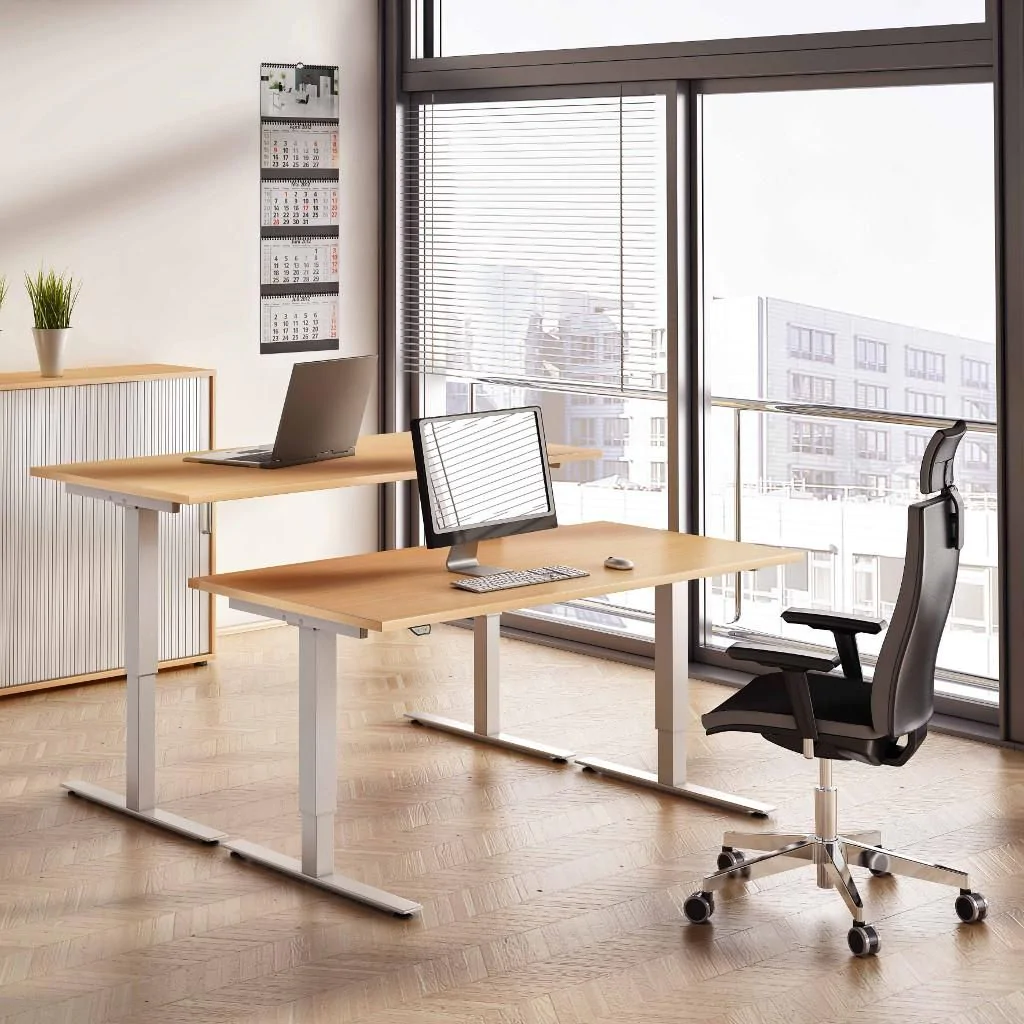 Höhenverstellbarer Schreibtisch XMST von Hammerbacher - Produktbild 8 von 12