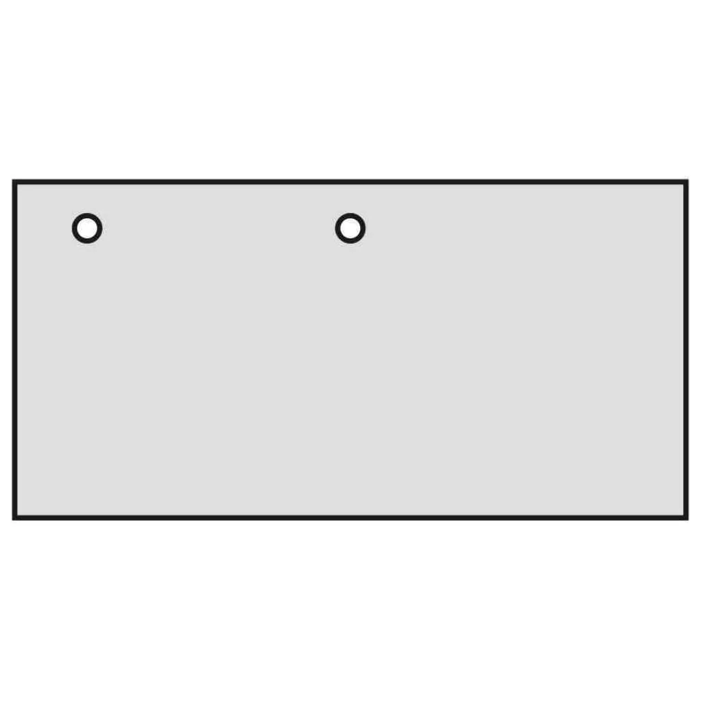 Kabeldurchlass quadratisch 80 mm links + mittig - Schwarz/Weiß von Deskonia - Produktbild 1 von 1