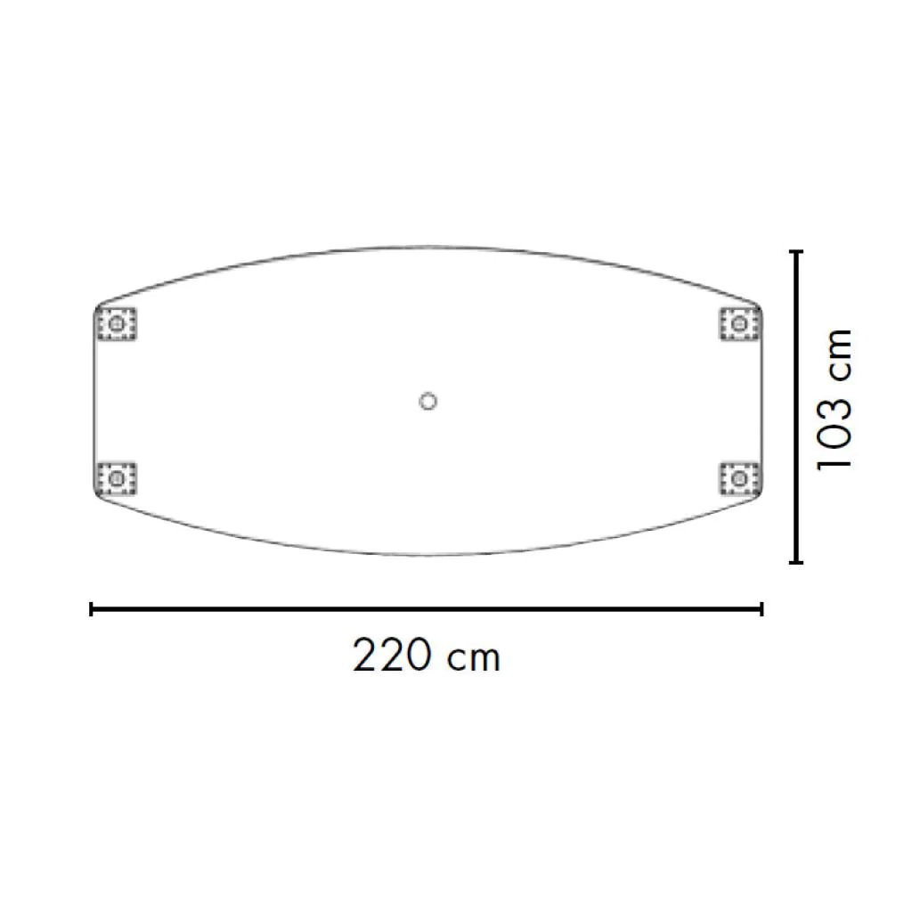 Konferenztisch KT-C Plus Fassform von Hammerbacher - Produktbild 7 von 10