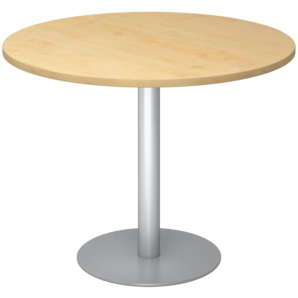 Säulentisch Rund Ø 100 cm - Silber von Hammerbacher - Produktbild 5 von 9
