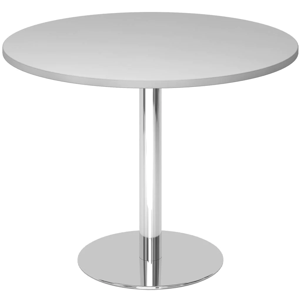 Säulentisch Rund Ø 100 cm - Chrom von Hammerbacher - Produktbild 2 von 9