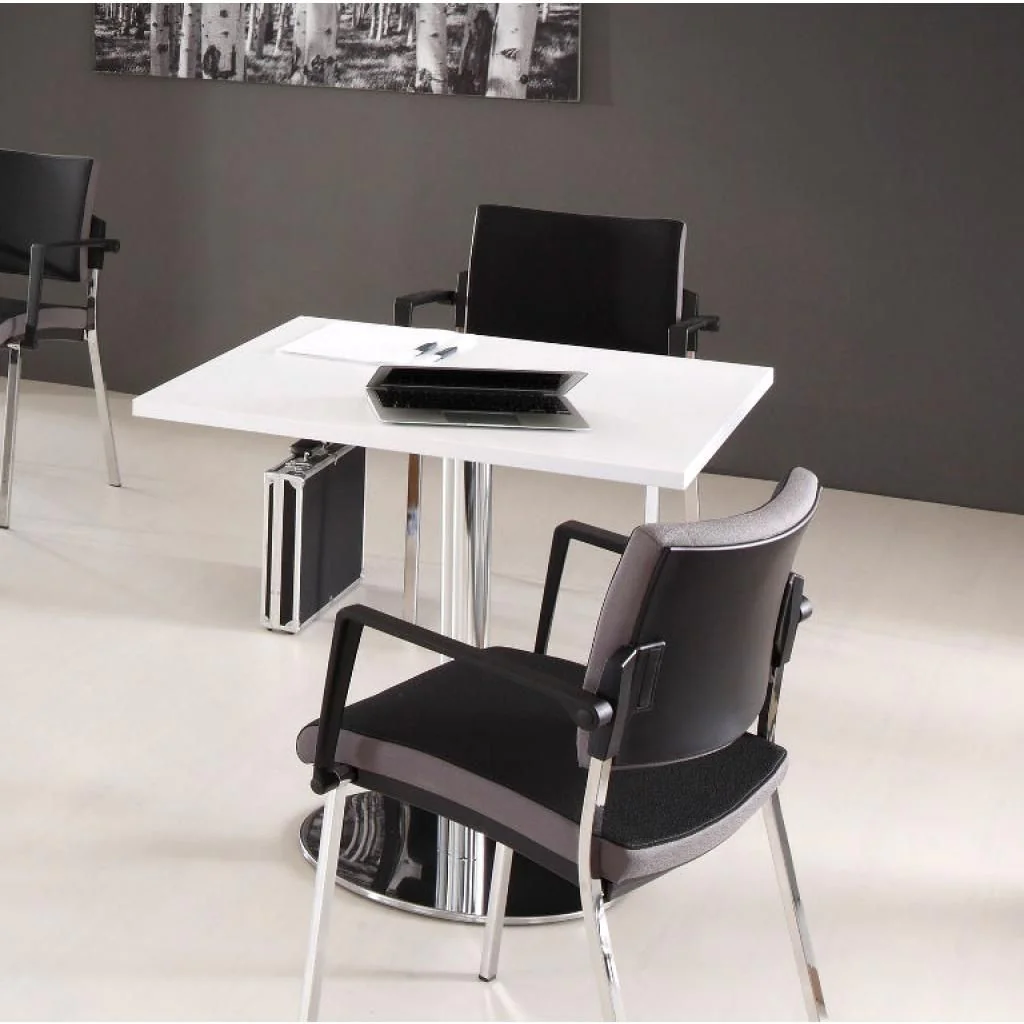 Säulentisch STH Quadratform - Silber von Hammerbacher - Produktbild 10 von 10