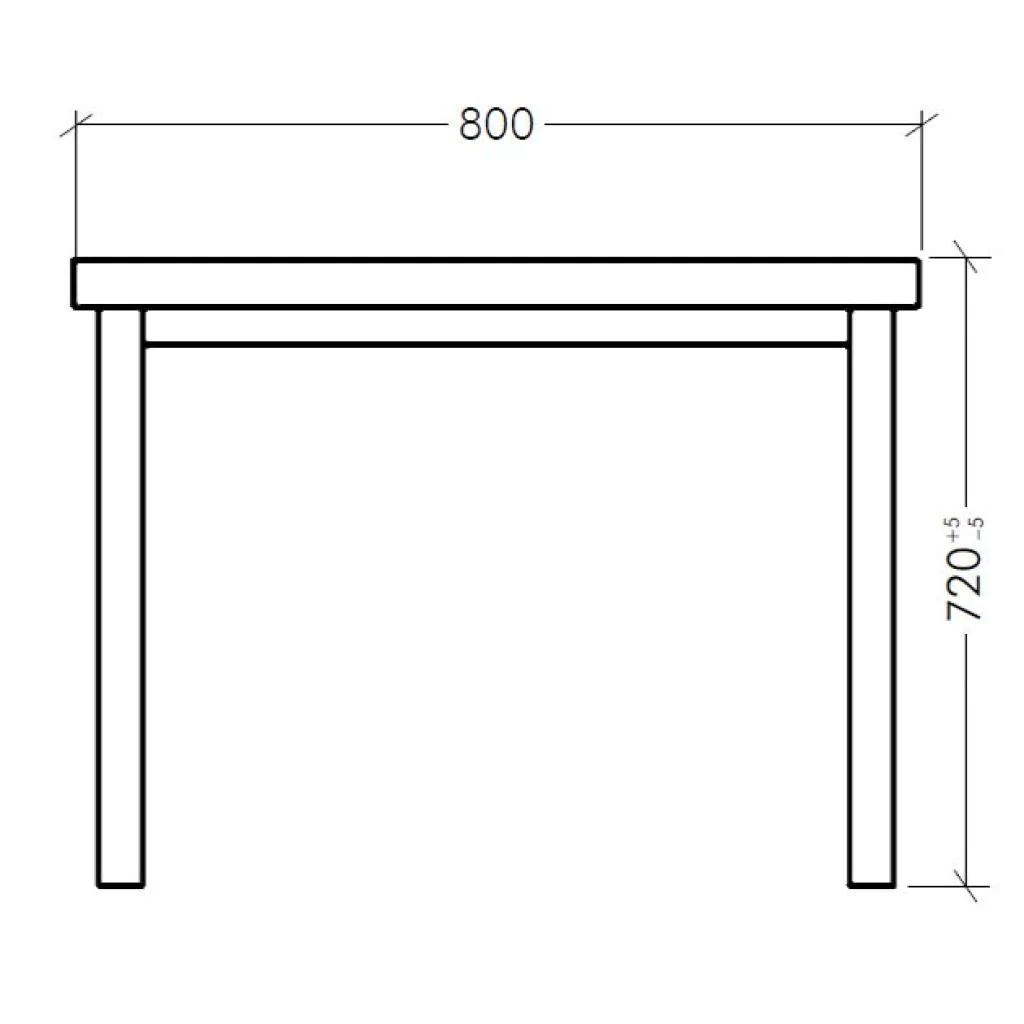 Konferenztisch Serie V 80 x 80 cm von Hammerbacher - Produktbild 11 von 12