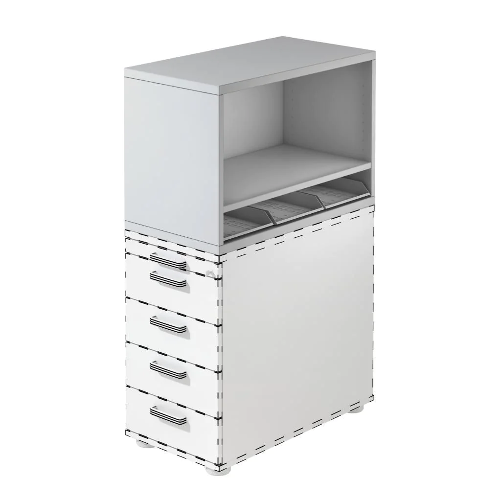 Aufsatz-Regal SC von Hammerbacher - Produktbild 2 von 8
